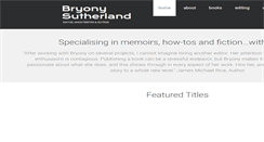 Desktop Screenshot of bryonysutherland.com