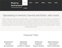 Tablet Screenshot of bryonysutherland.com